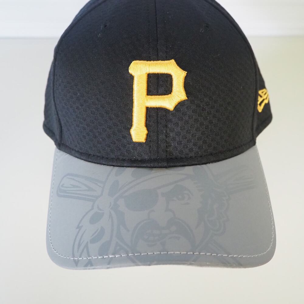 New Era Pittsburg Pirates 39Thirty Hat Buccaneer Brim Baseball Cap‎ MLB Med-Lrg